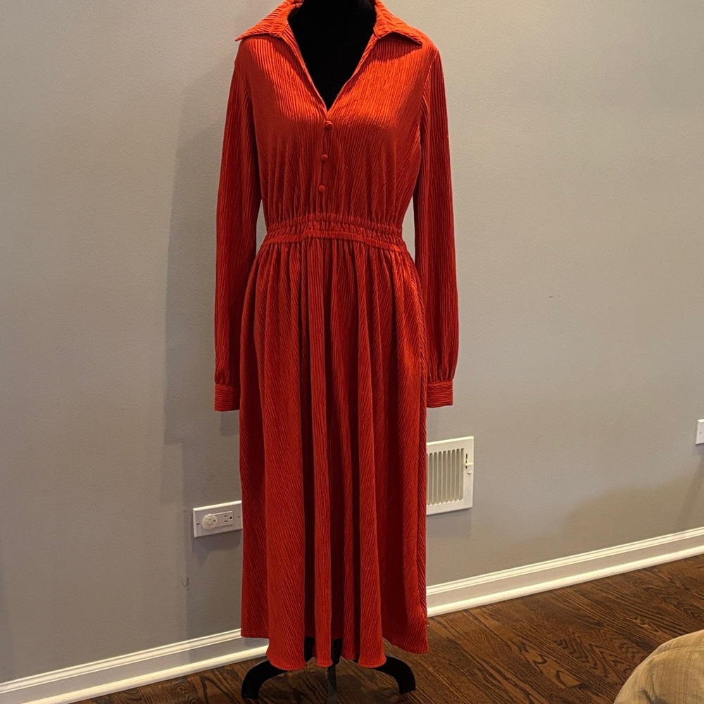 Michael- Michael kors burnt orange dress